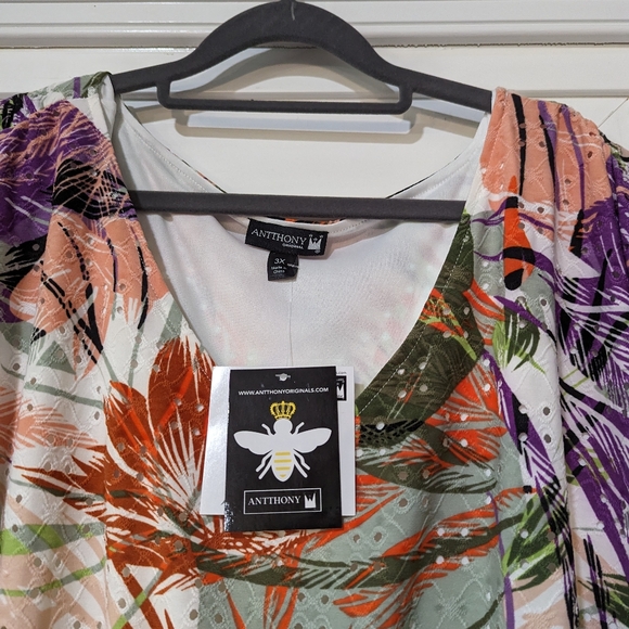 Anthony Originals 3X Dresses New *READ* Eyelet Midi Maxi Flattering Plus Size - Picture 10 of 10